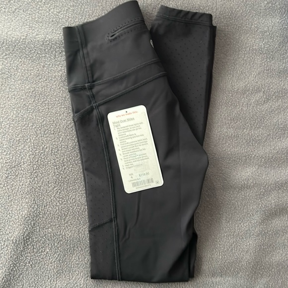 LK New Lululemon Mind Over Miles High Rise Run Leggings Tights Pants Womens 4 S - Picture 3 of 17